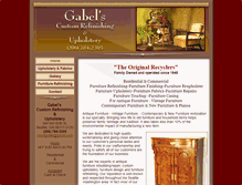 Tablet Screenshot of gabelsrefinishing.com